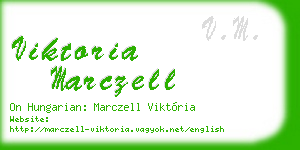 viktoria marczell business card